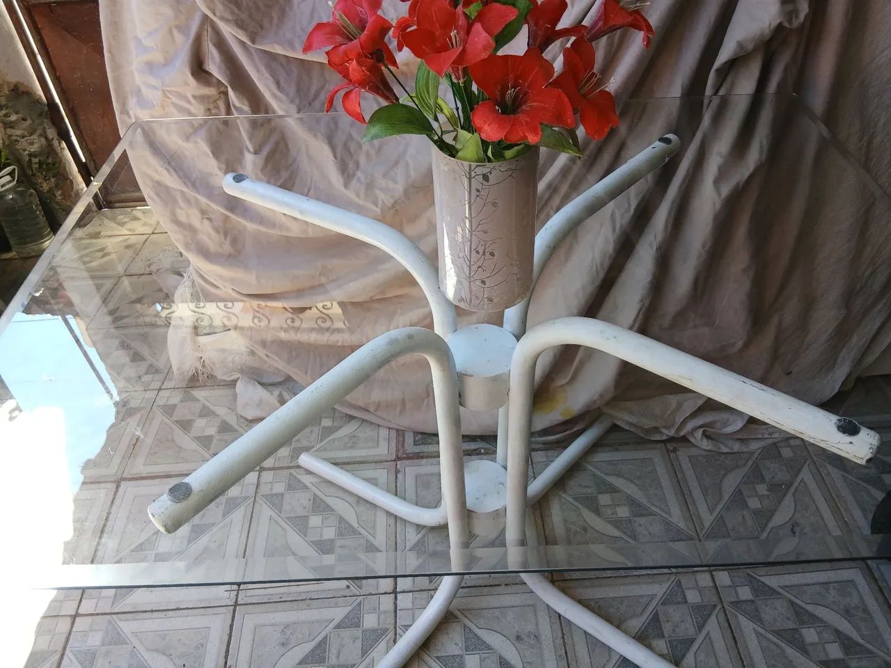 Mesa vidro  retangular 