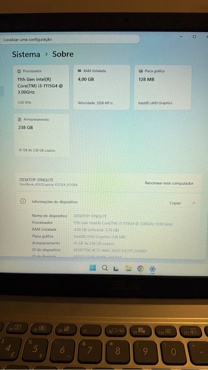 Notebook ASUS vivobook core i3  - Foto 4