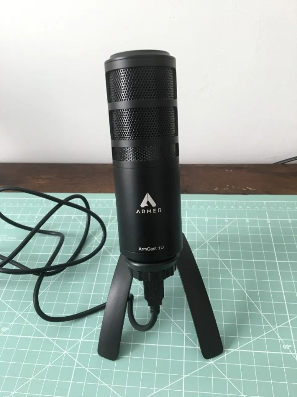 Microfone USB Armer com Suporte de Mesa ? Funcionando Perfeitamente - Foto 5