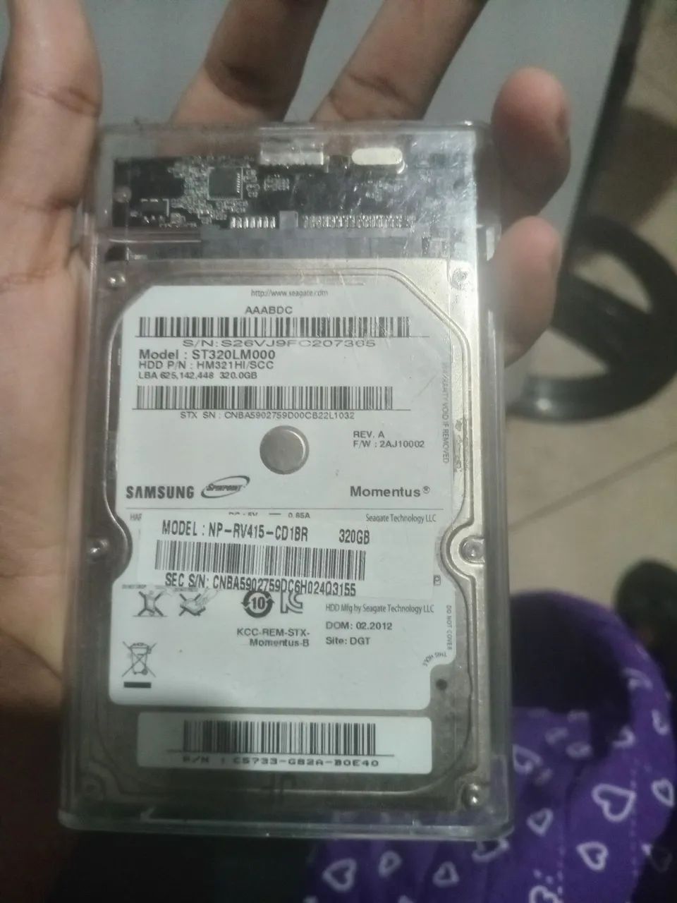 HD 320GB para notebook funcionando65713029437571120