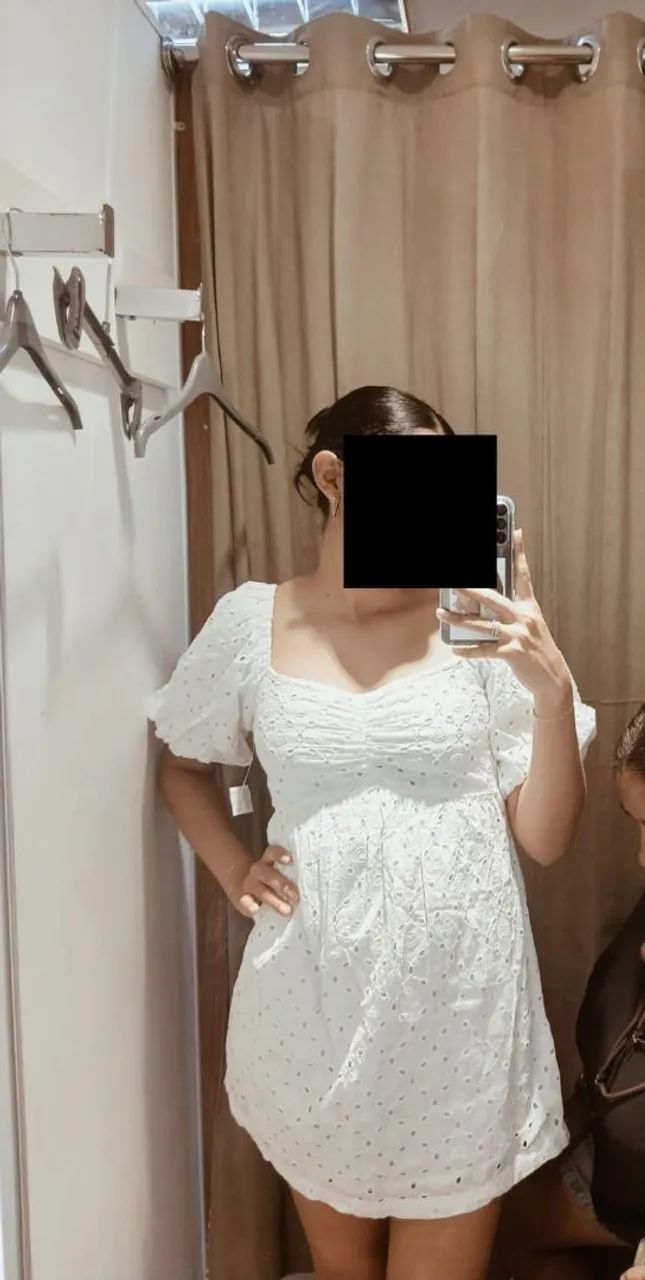 vendo vestido branco curto - Foto 3