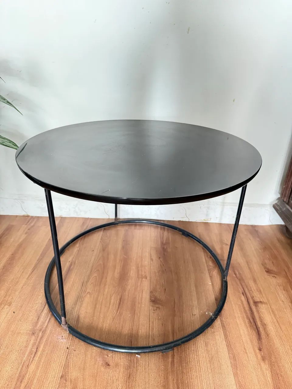 MESA DE CENTRO COR PRETA 