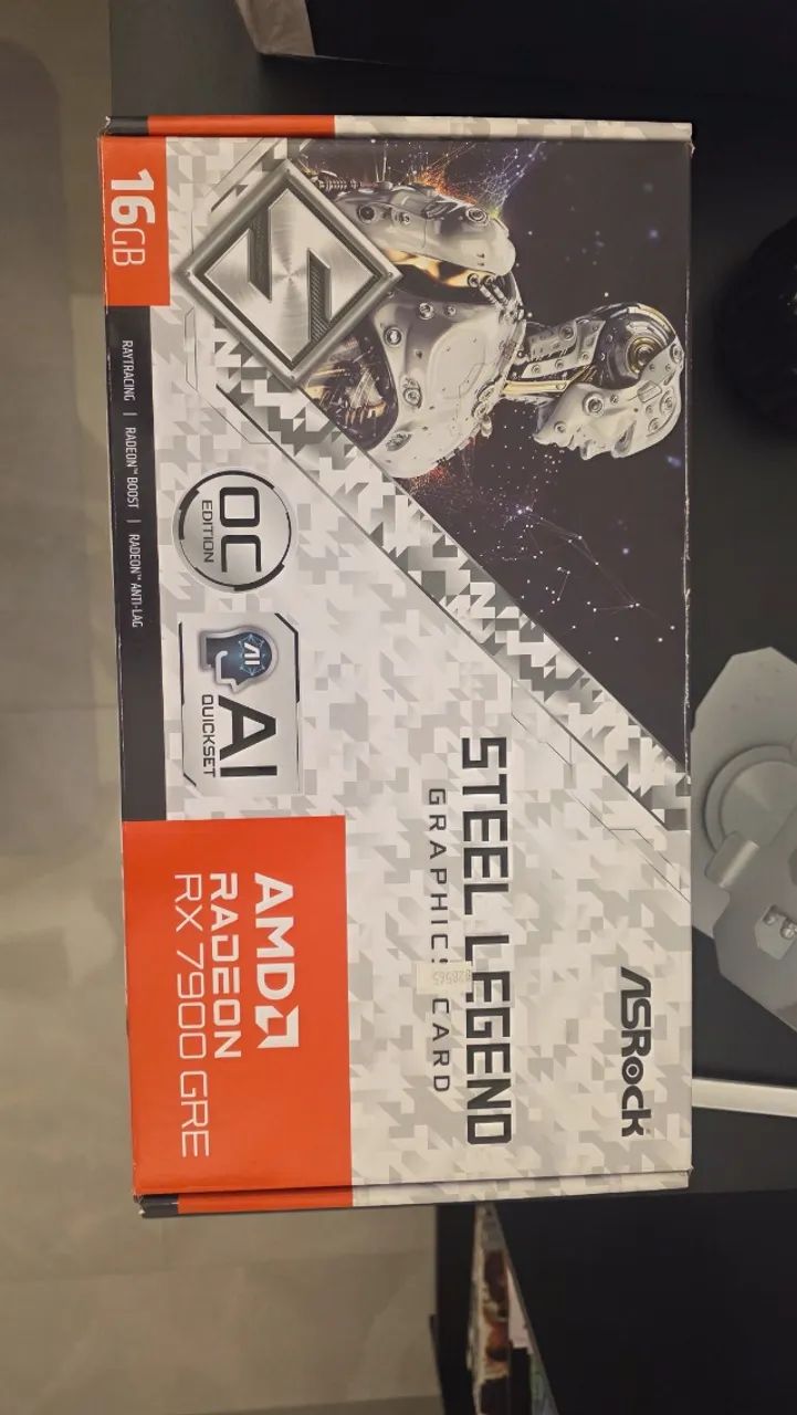 Placa de Vídeo ASRock RX 7900 GRE Steel Legend 16GB | Seminova na Caixa - Foto 2