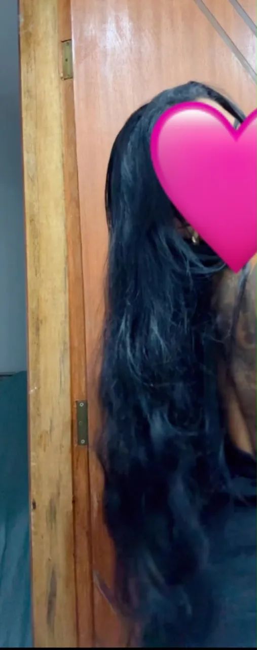 Cabelo humano na tela 