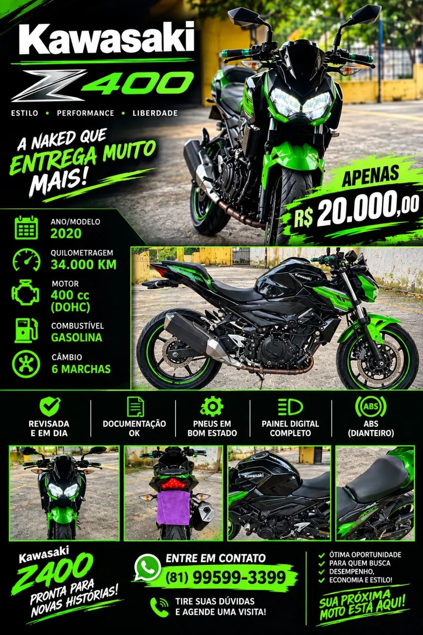 Kawazaki Z400 2020 