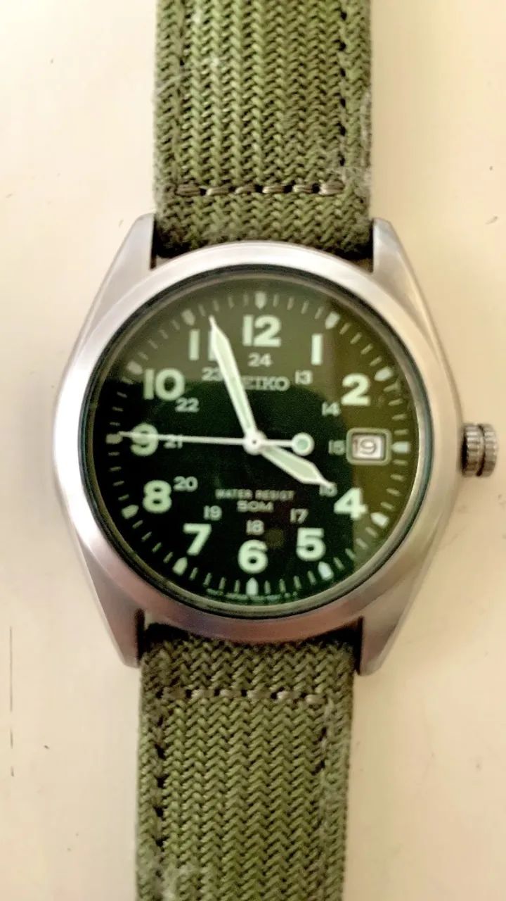 Relogio Seiko versão Militar - Usado