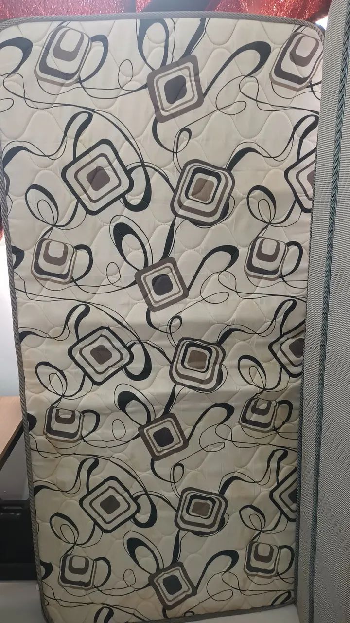 Cama box de solteiro e colchão de solteiro  - Foto 3