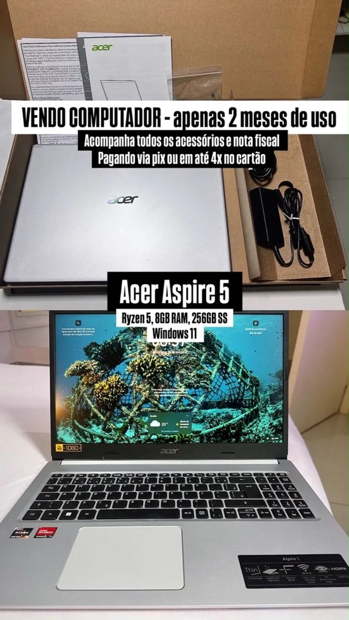 Vendo Notebook Novo na caixa 