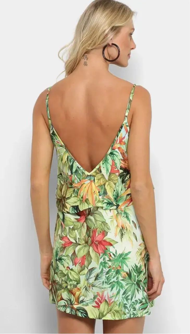 Vendo vestido Farm veste P/M - Foto 2