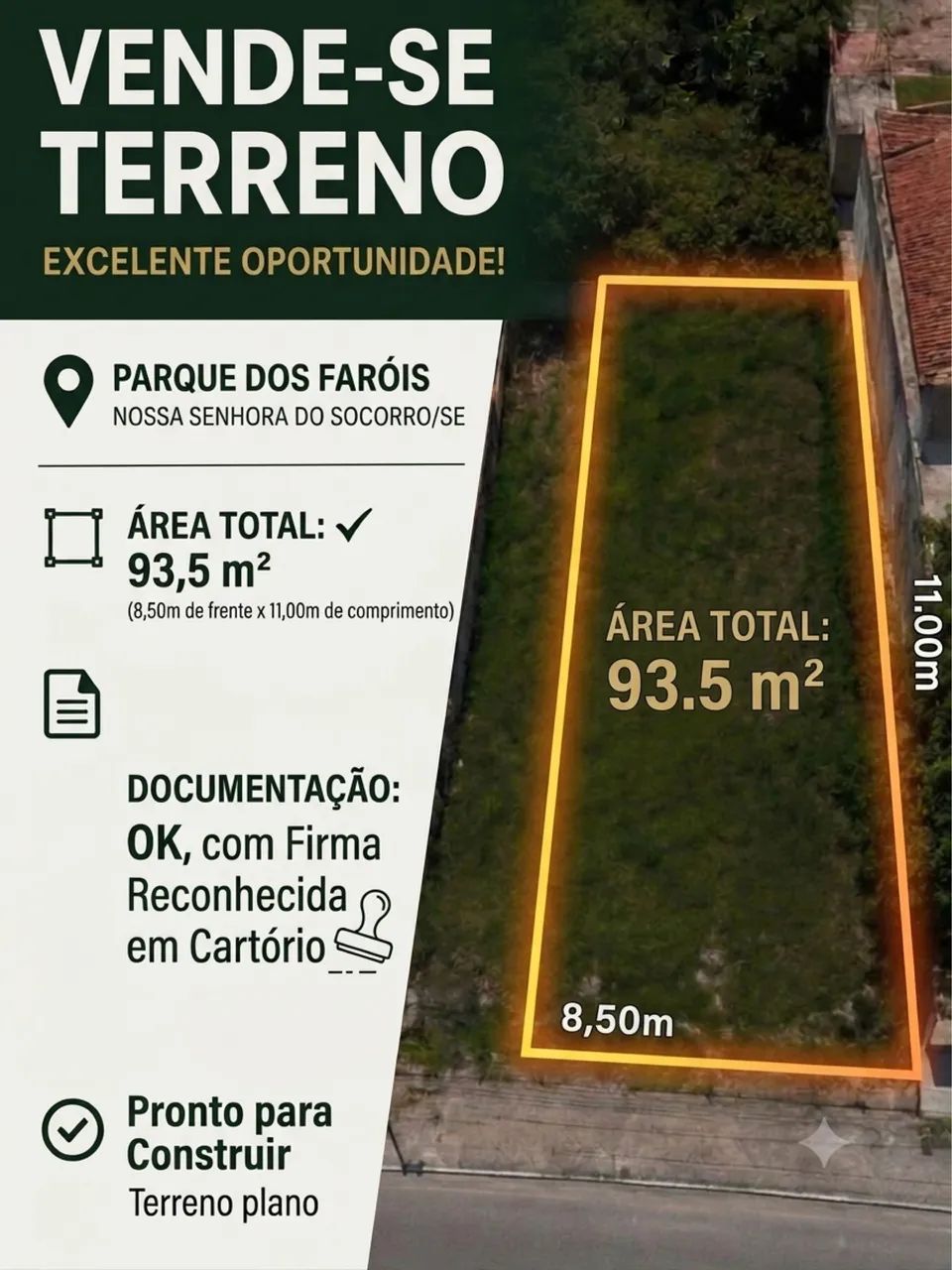 VENDO TERRENO NO PARQUE DOS FARÓIS 