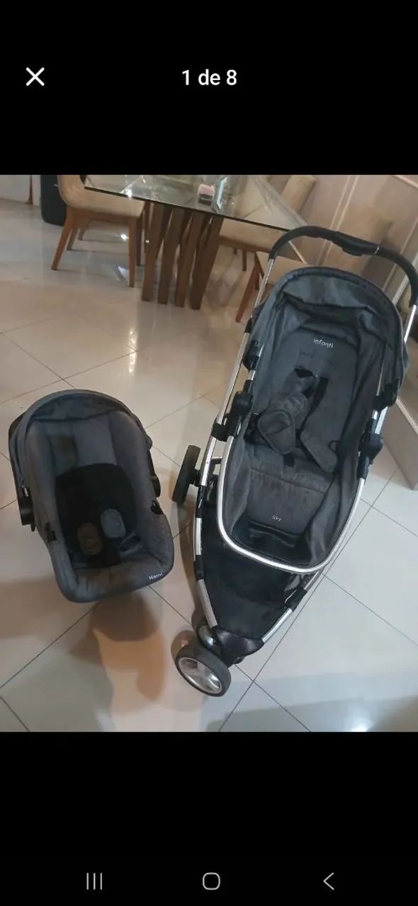 Carrinho e bebê conforto 