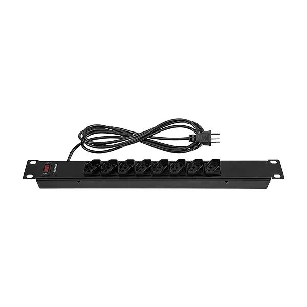 Protetor Eletrônico para Rack Calha 8 Tomadas Bivolt Cabo 1m 10A - Intelbras - Foto 3