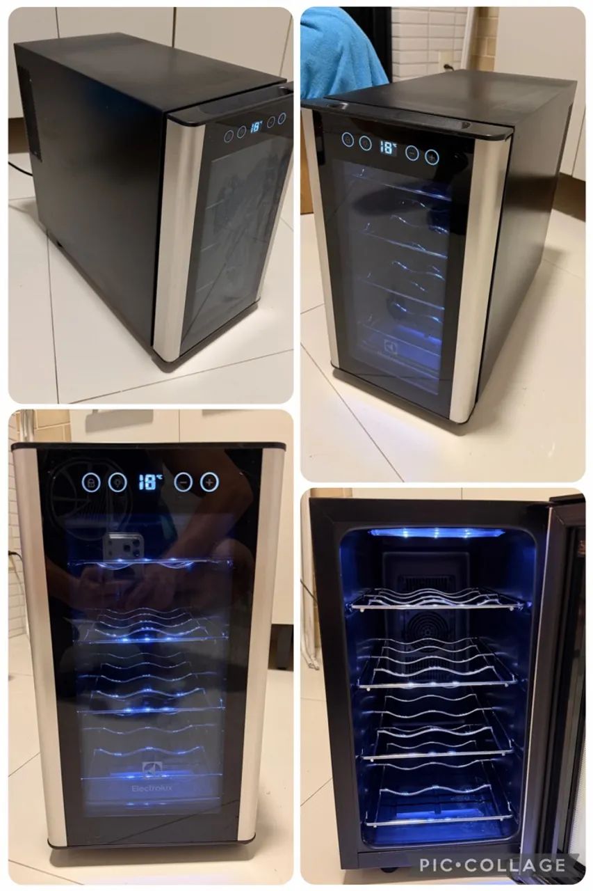 Adega para 8 vinhos Eletrolux 