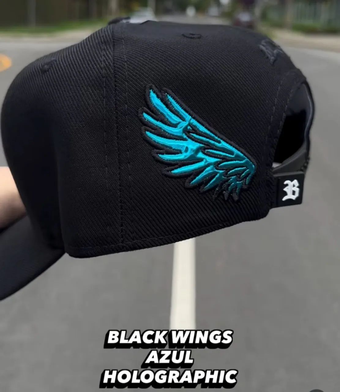 Boné BLCK wings holografic Azul - Foto 3