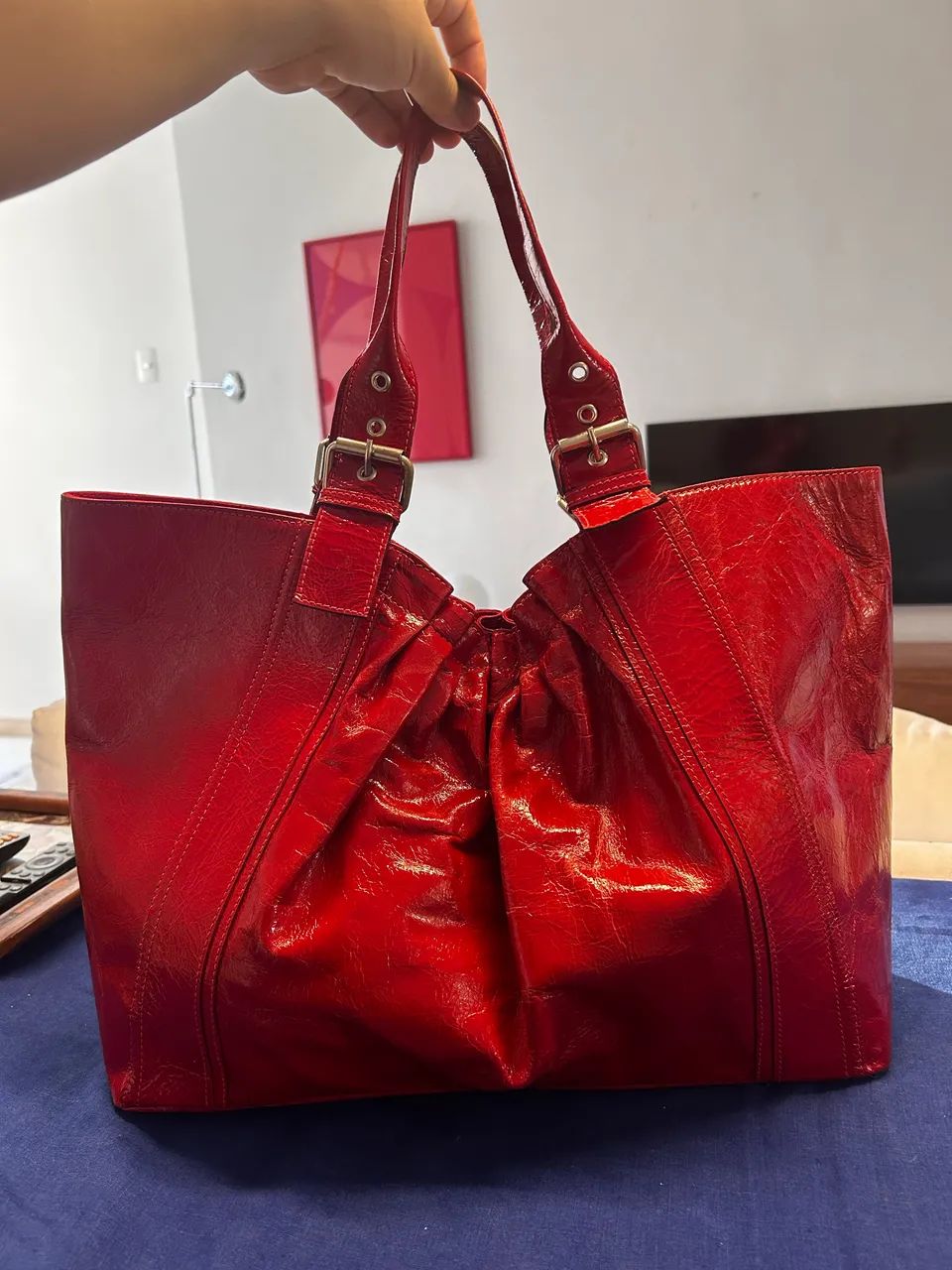 Bolsa de Couro Envernizado  - Foto 2