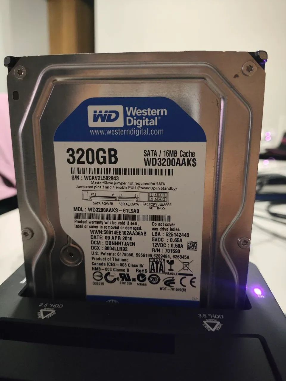 HD Western Digital 320GB
