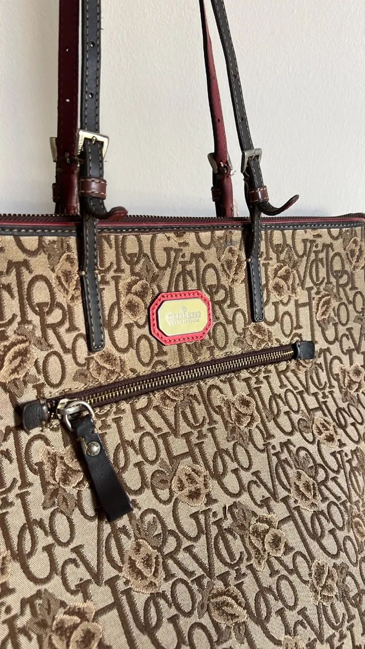 Bolsa Victor Hugo Original Monograma Marrom - Foto 4