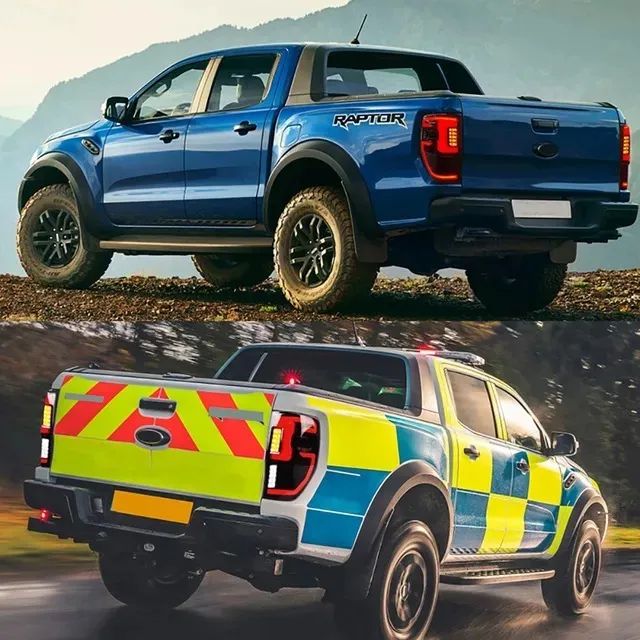 Ford Ranger Raptor 2013 Lanterna Led Traseira Fumê Ford Ranger Raptor 2013 A 2023 - Peças para ...
