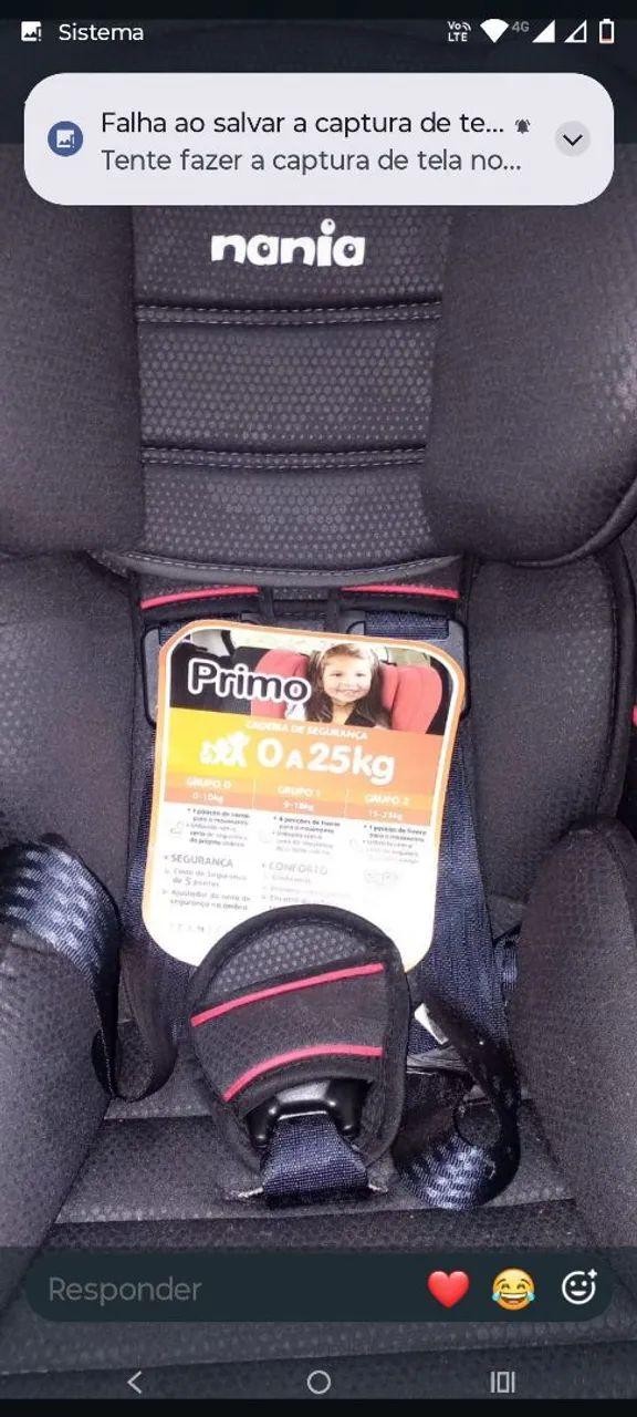 Cadeirinha p auto Primo - Foto 3
