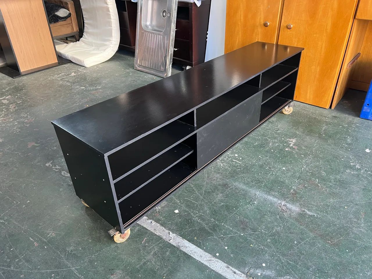 Rack para TV 1 Porta Preto  - Foto 3