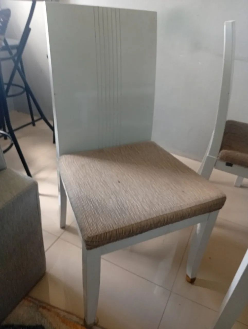 MESA JANTAR de Metal -  Tampo de Vidro (RETANGULAR) - Foto 2