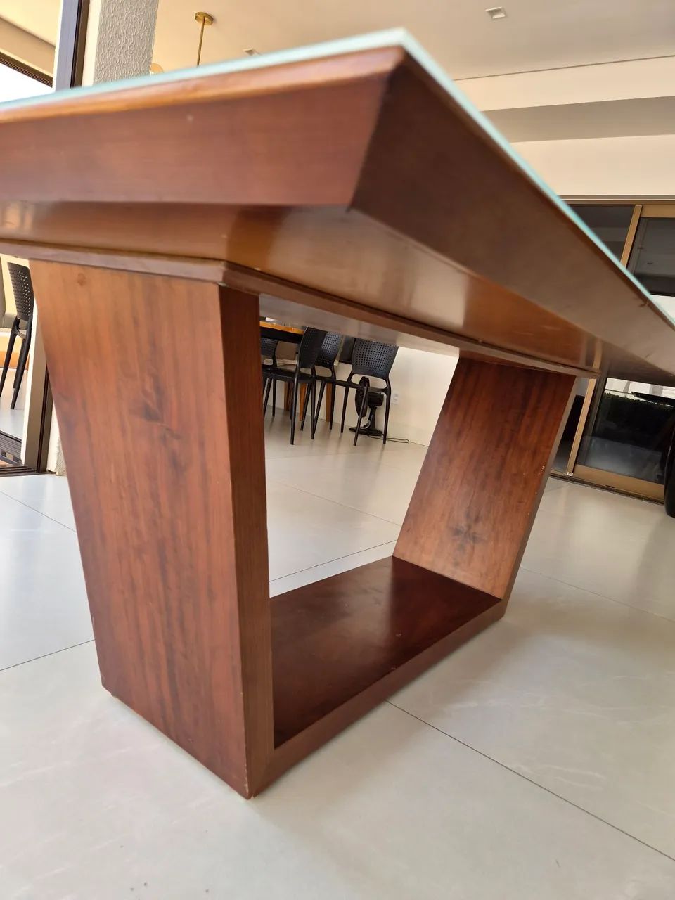 MESA DE VIDRO 8 LUGARES - Foto 4