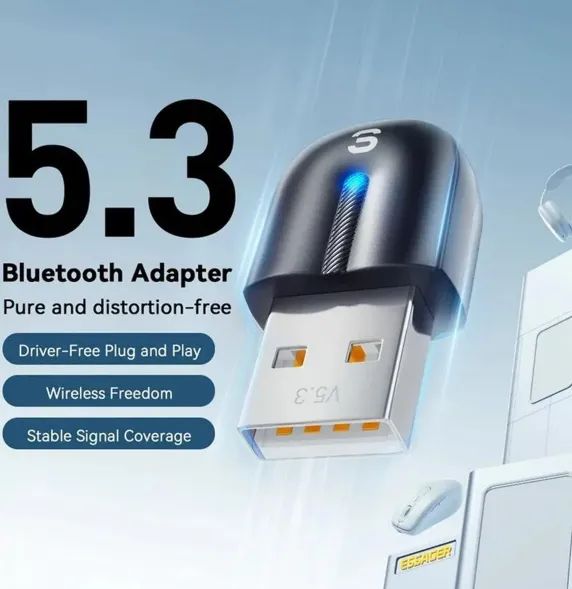 Adaptador Bluetooth USB Essager 5.3 | PC e Notebook | Novo - Foto 4