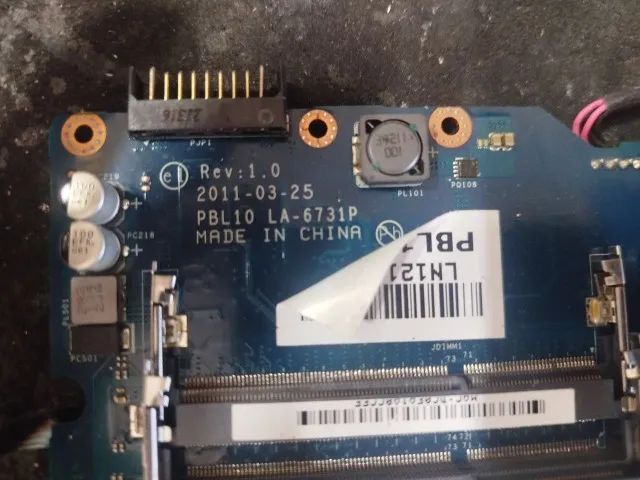 Placa mãe Compal Electronics PBL10 LA-6713P funcionando com processador i3 - Foto 4