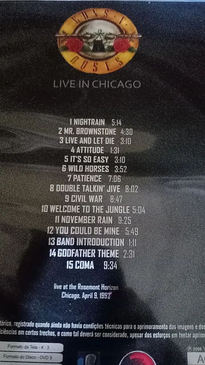 Dvd guns n roses (original) - Foto 2