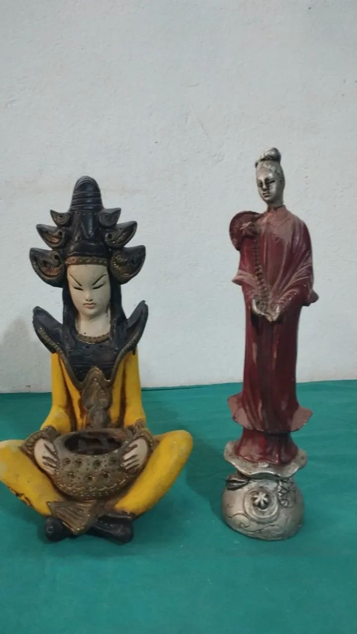 Antigas esculturas de figuras orientais - Foto 4