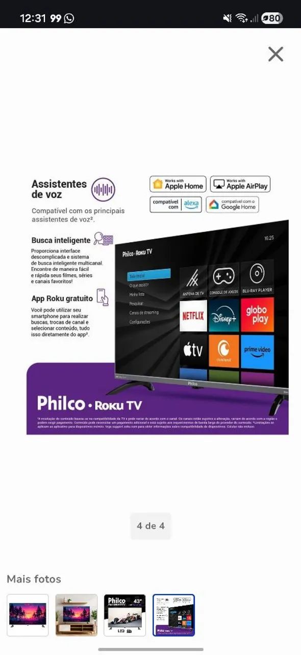 Tv Philco 43 pol  - Foto 2