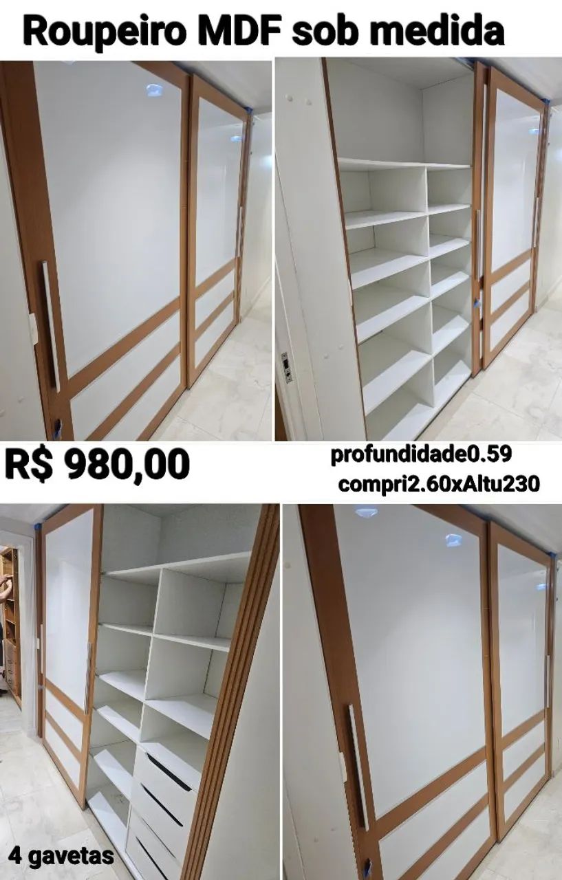 Roupeiro de MDF - Foto 2