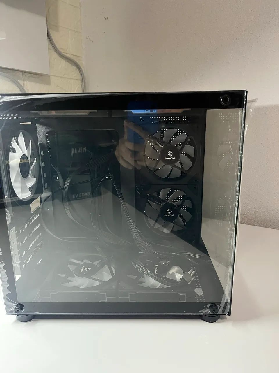 Gabinete aquário hayom com 7 Fans(ler a descrição)
