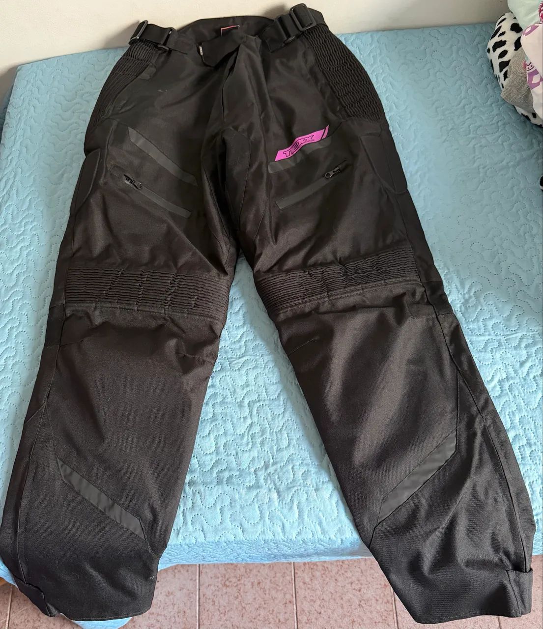 Calça impermeável feminina motociclista 