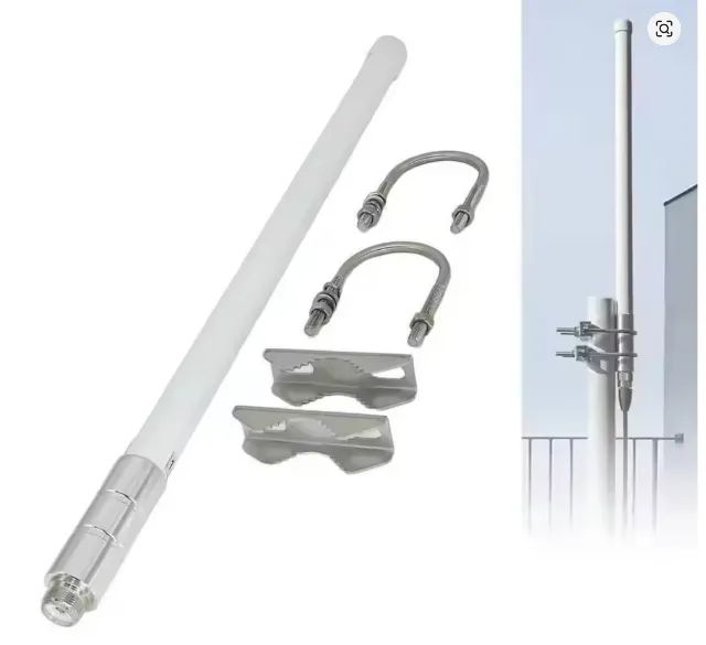 Antena vhf e uhf dual band radioamdor comunicador