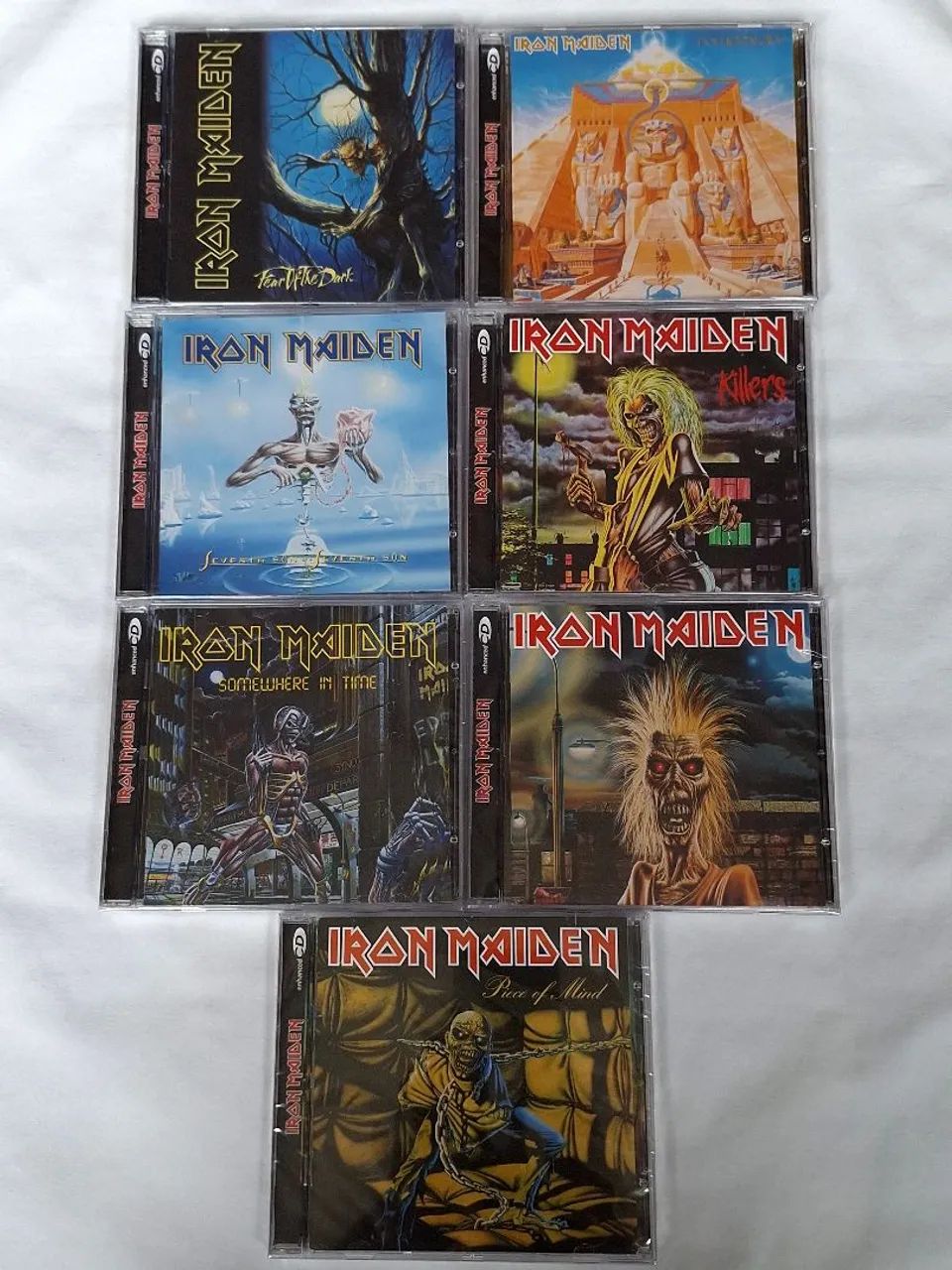 Kit 7 cds Iron Maiden LACRADOS