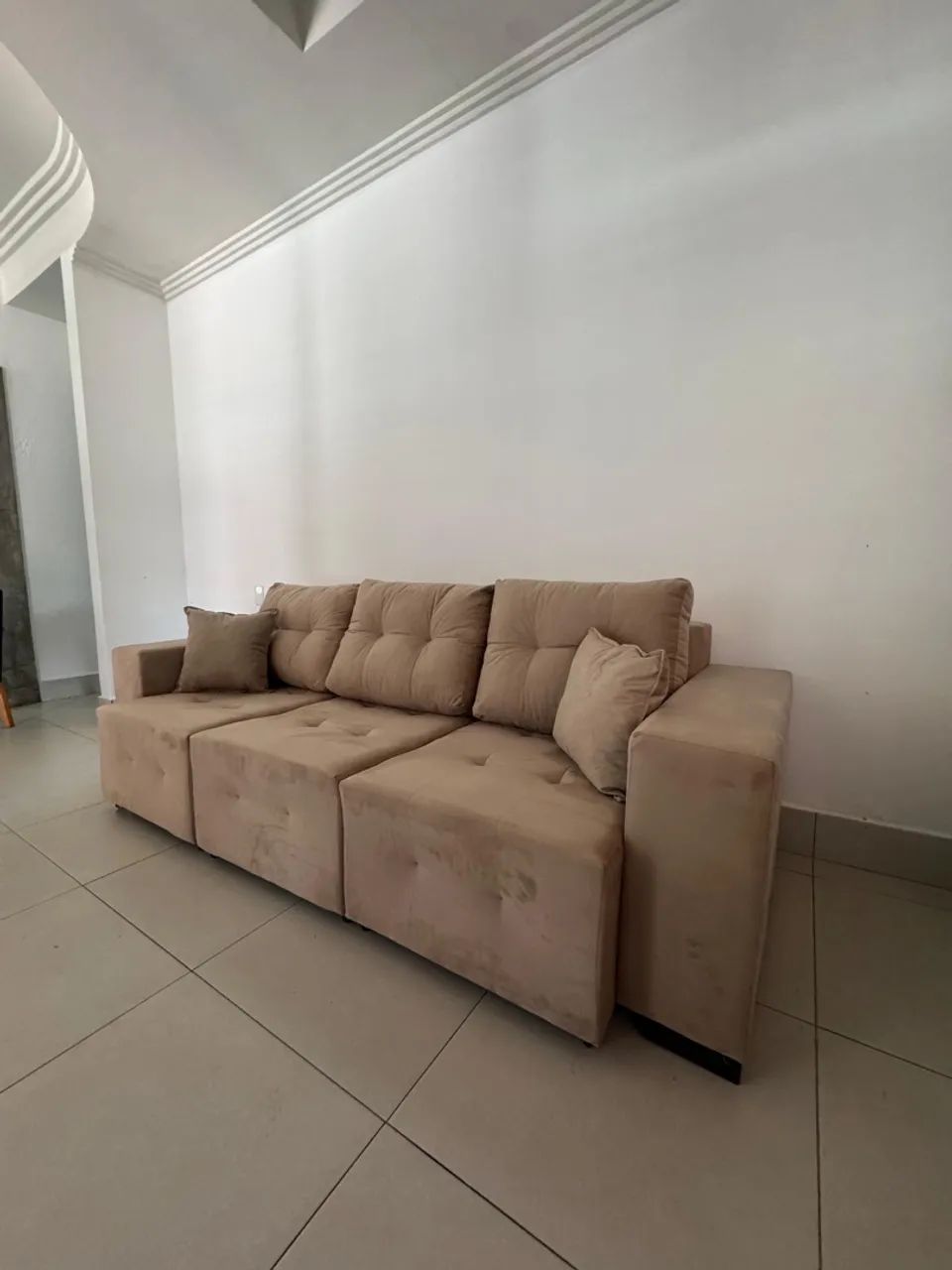 Sofá retrátil 2,5 metros, entrega e montagem grátis  - Foto 5