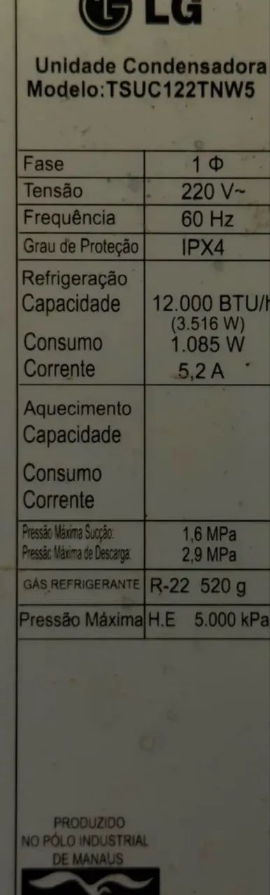Ar condicionado LG 220V - Foto 2