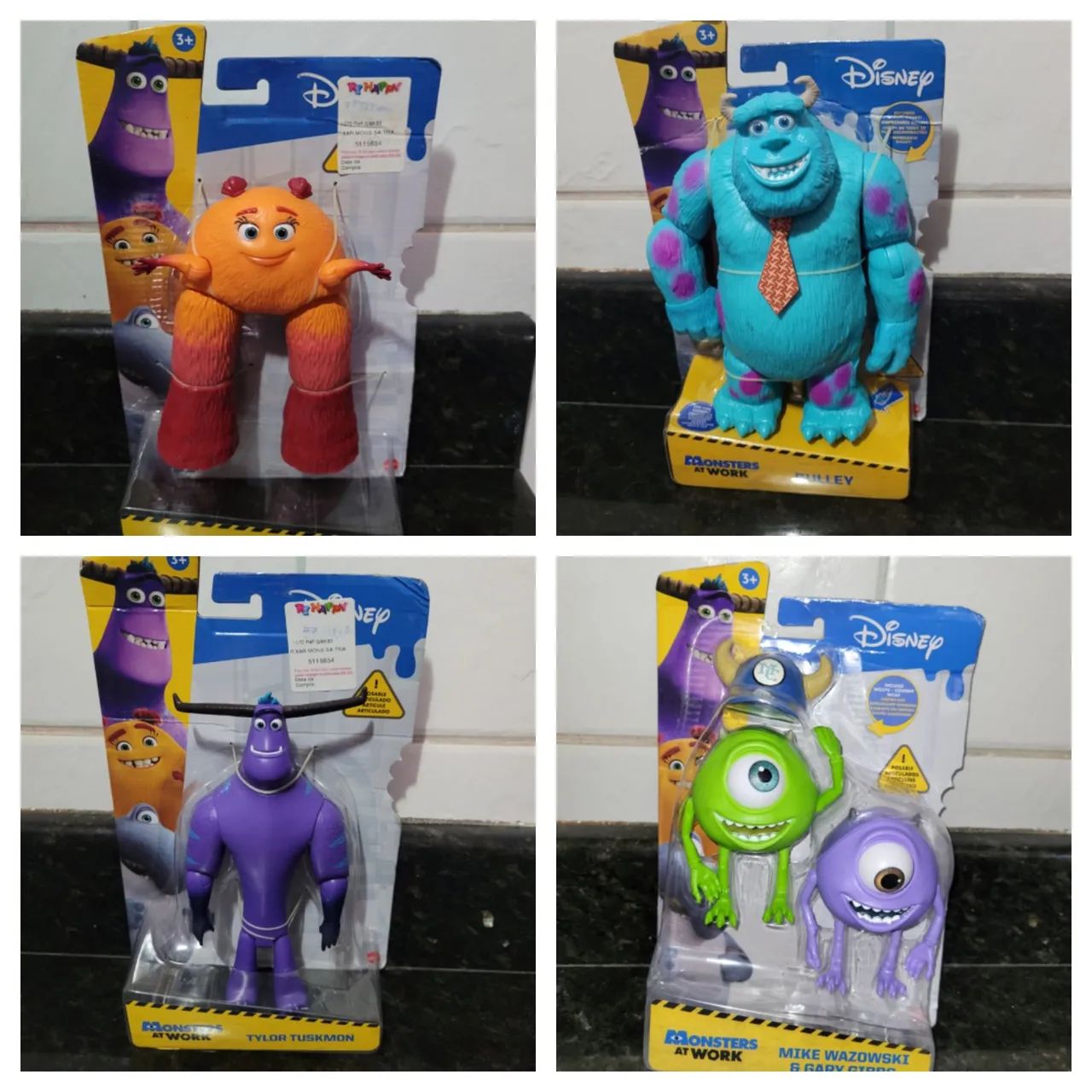 Kit c 5 personagens Monstros SA originais Mattel novos 