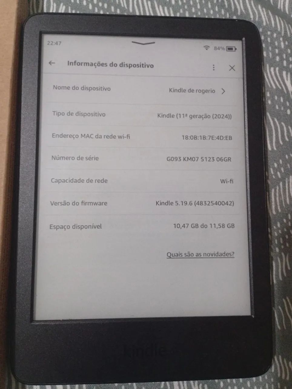 Kindle 16gb 11a geração  - Foto 2