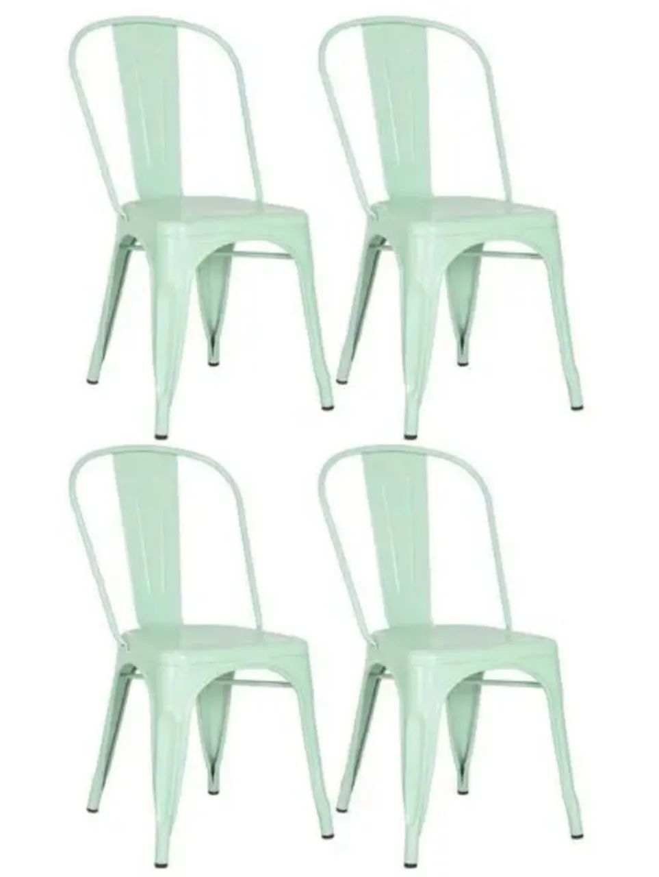 Kit 4 cadeiras Iron Tolix verde claro - Foto 2