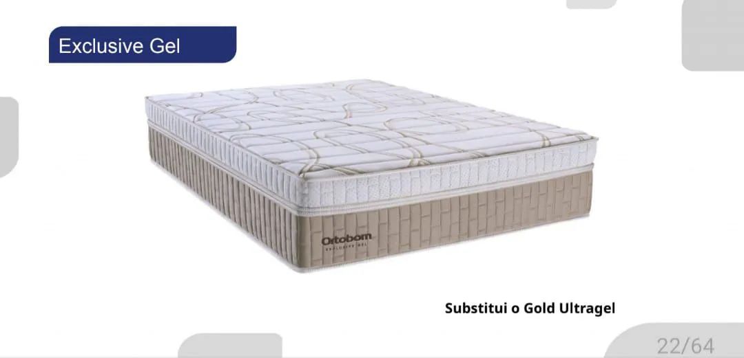Colchão casal exclusive gel Ortobom