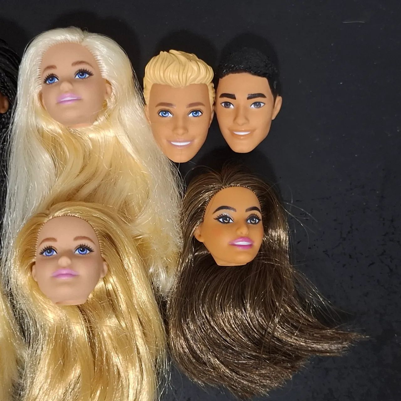Lote de Cabeças Boneca Barbie e Ken - Foto 3