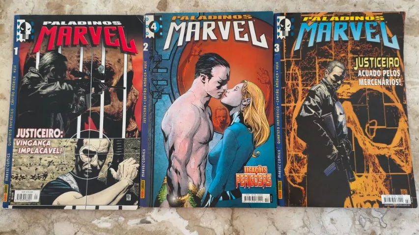 HQs Paladinos Marvel (1, 2 e 3)