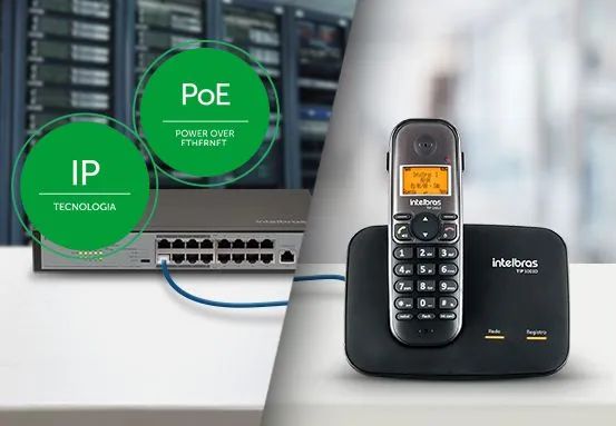 Telefone IP sem fio DECT Intelbras TIP 1001D.  - Foto 2