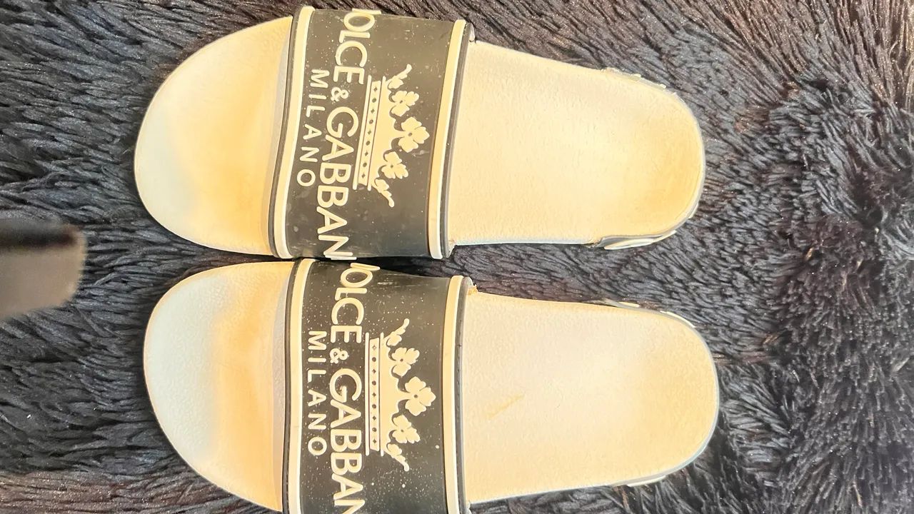 Sandalia slide DOLCE CABBANNA branca 38//39 - Foto 2