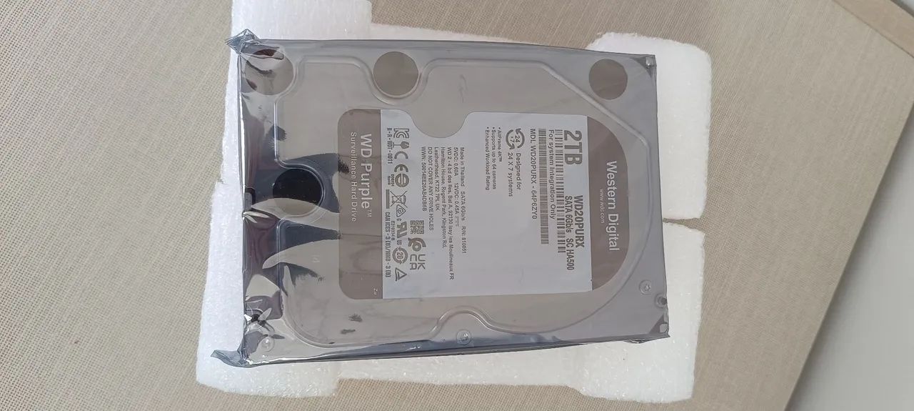 HD Western Digital Purple 2TB - Foto 3
