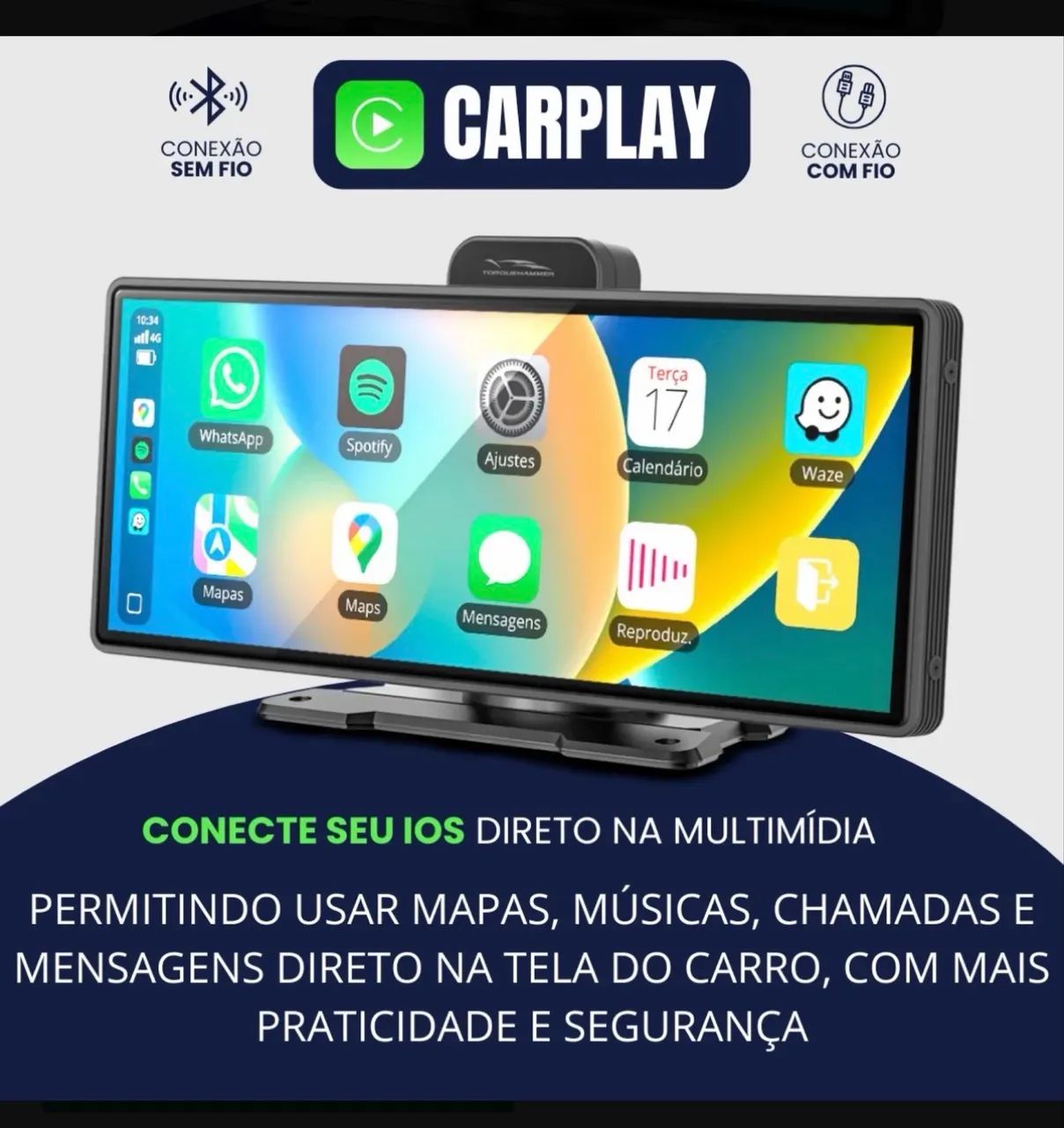 Multimídia portátil para carro - Foto 2