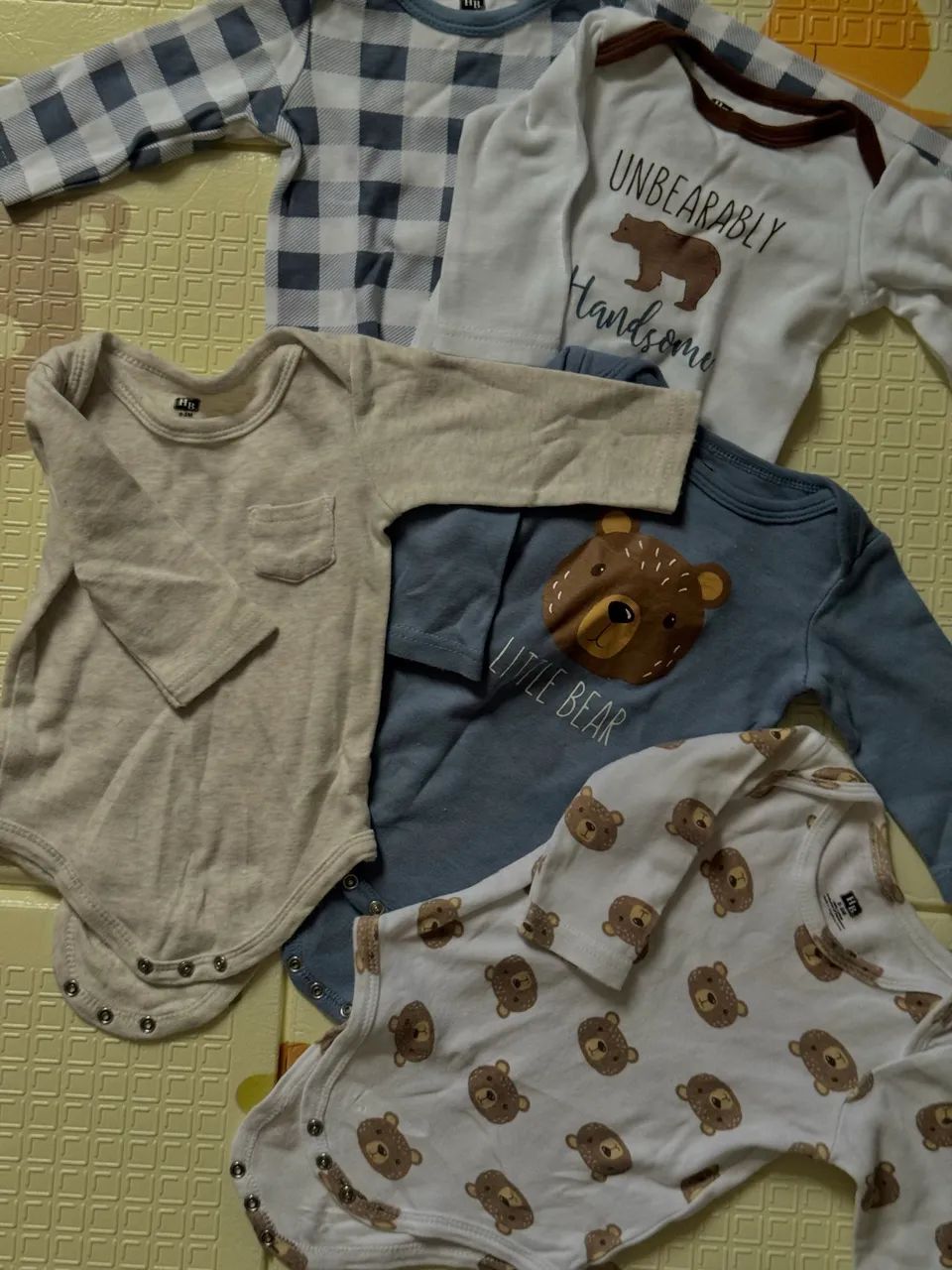 Kit 5 bodies manga longa (0-3m) - Foto 3