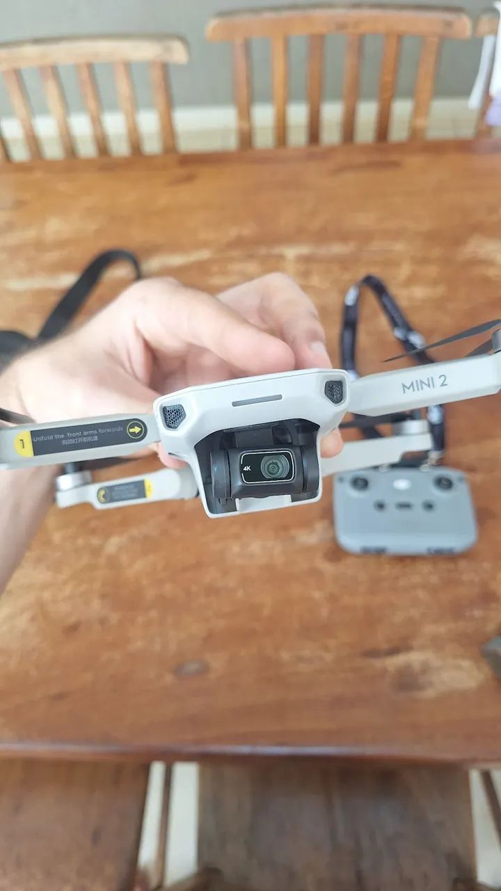 Drone Dji mini 2 fly more combo + Lentes Freewell original + Alça controle + Micro SD 32GB - Foto 4